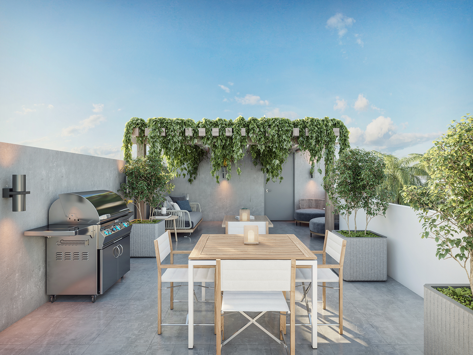 Terraza Apto A PDN Palmas de Santo Domingo Norte | Calidad y bienestar al alcance de tu familia.